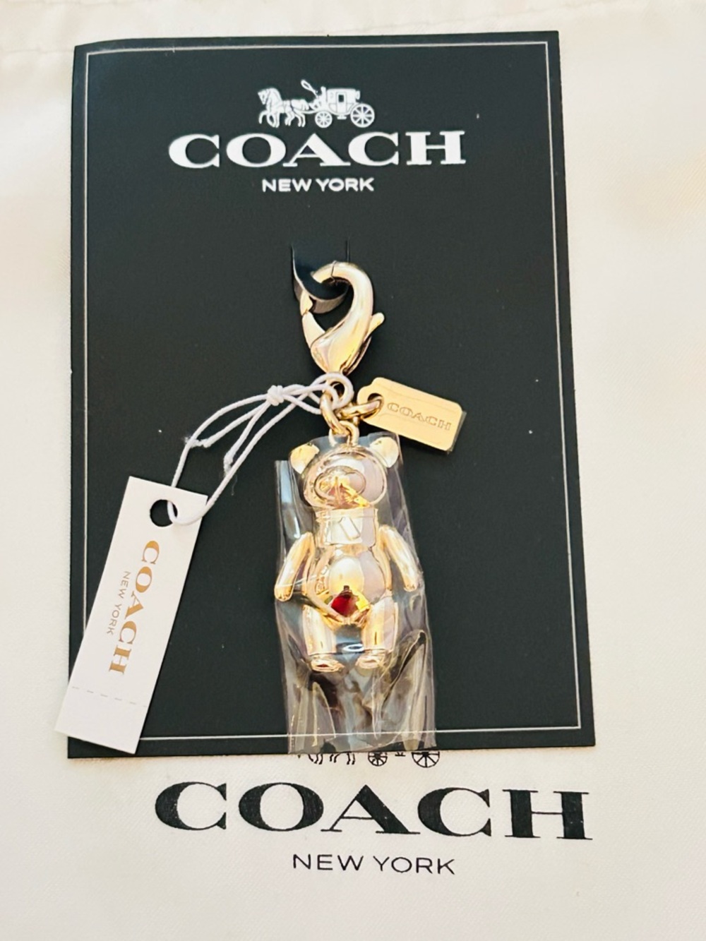 Coach Bear Charm/ Bracelet/ Necklace/ Keychain/ Bag Charm